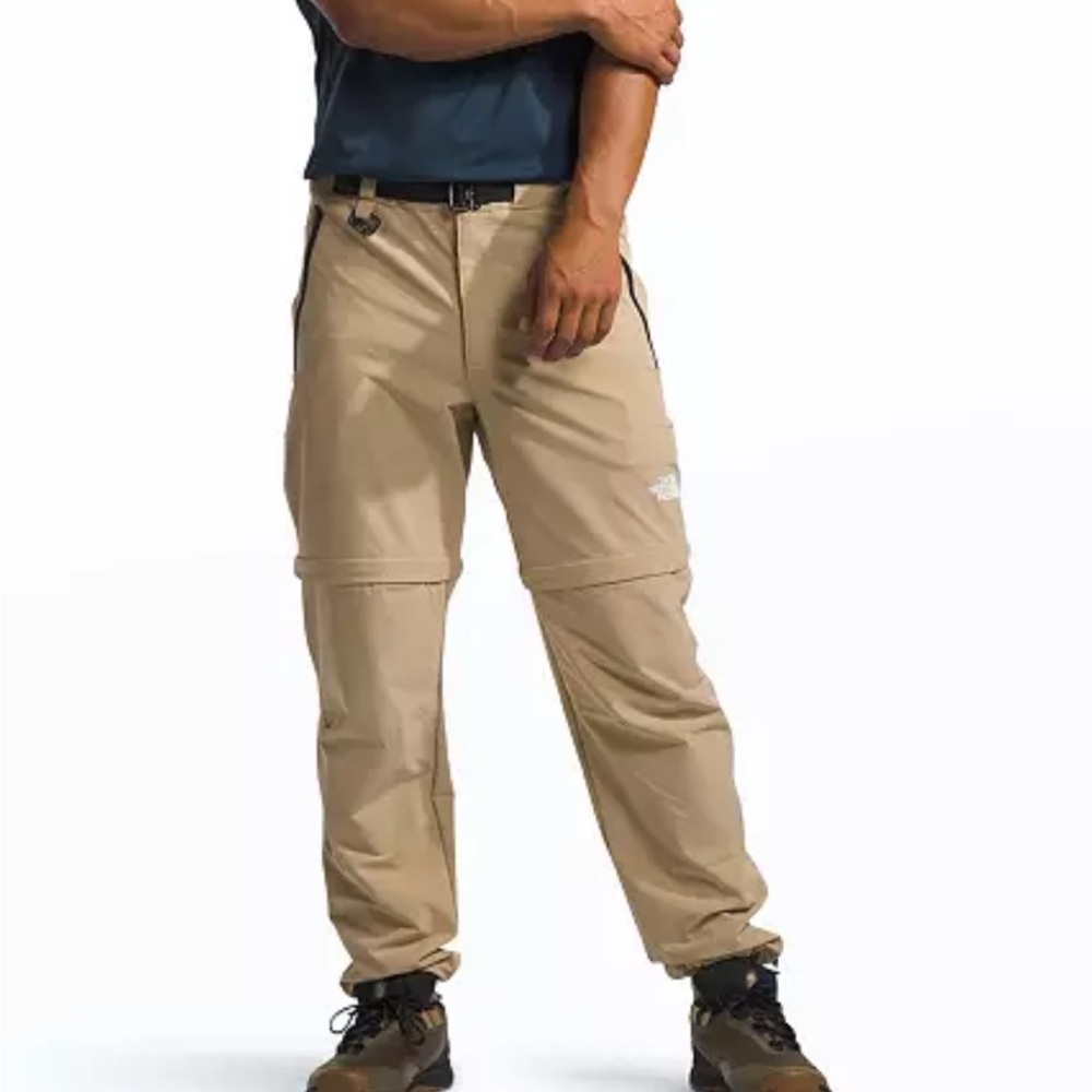 Mens The North Face Paramount Pro Convertible Khaki Stone Pants- Size XL